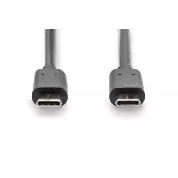 DIGITUS ASSMANN USB Type-C spojovací kábel, typ C na C M/M, 1m High-Speed čierny