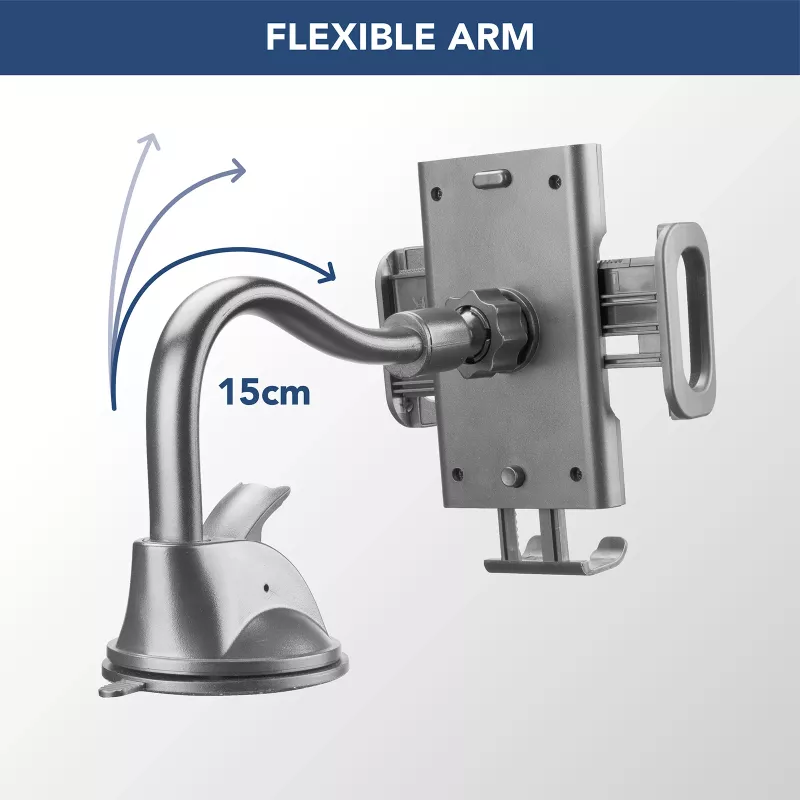 Cellularline Hug Flexi - univerzálny držiak smartfónu do auta s prísavkou