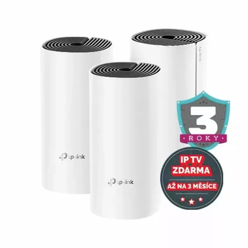 TP-Link AC1200 + AV1000 Whole Home Hybrid Mesh Wi-Fi systém, balenie 3 ks