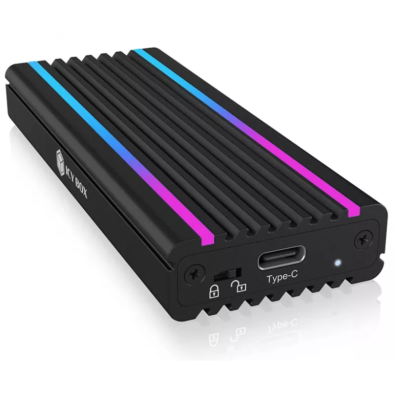 ICY BOX IB-1824ML-C31 puzdro na SSD čierne M.2