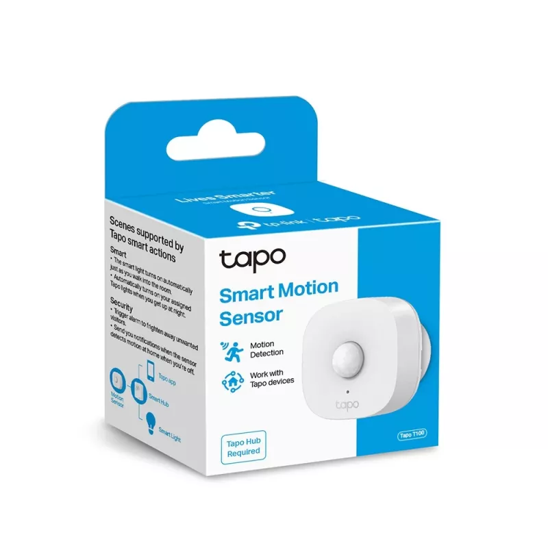 TP-Link Tapo inteligentný pohybový senzor, strop/stena, interiér, biely, 120°, bezdrôtový, 7 m