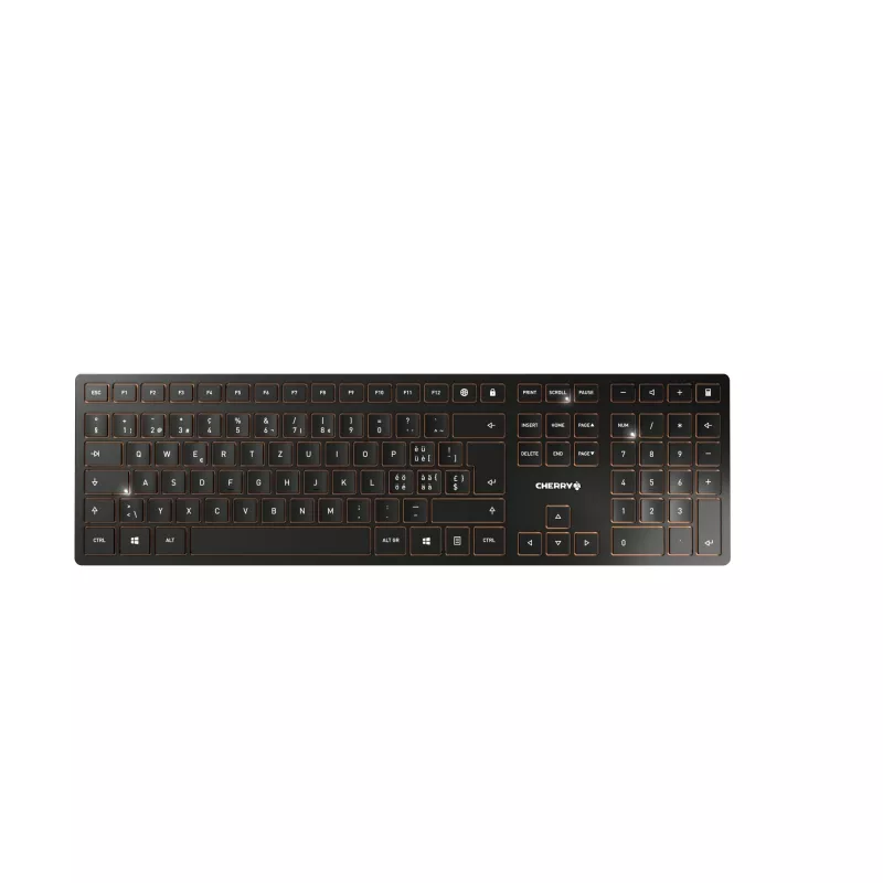CHERRY DW 9100 SLIM klávesnica myš v cene univerzálna RF Wireless + Bluetooth QWERTZ švajčiarska čierna