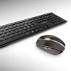 CHERRY DW 9100 SLIM klávesnica myš v cene univerzálna RF Wireless + Bluetooth QWERTZ švajčiarska čierna
