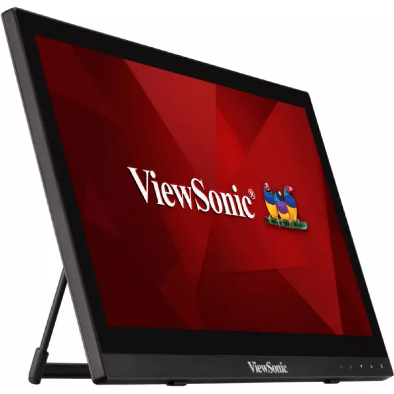 Viewsonic TD1630-3 počítačový monitor 39,6 cm (15,6 inch) 1366 x 768 pixelov HD LCD dotyková obrazovka Multi-User čierny