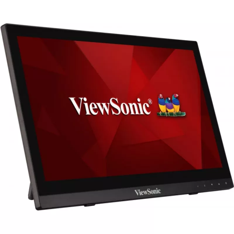 Viewsonic TD1630-3 počítačový monitor 39,6 cm (15,6 inch) 1366 x 768 pixelov HD LCD dotyková obrazovka Multi-User čierny
