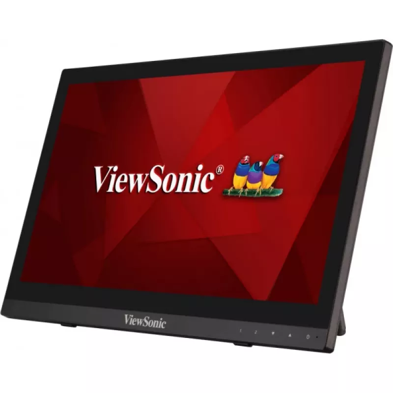 Viewsonic TD1630-3 počítačový monitor 39,6 cm (15,6 inch) 1366 x 768 pixelov HD LCD dotyková obrazovka Multi-User čierny