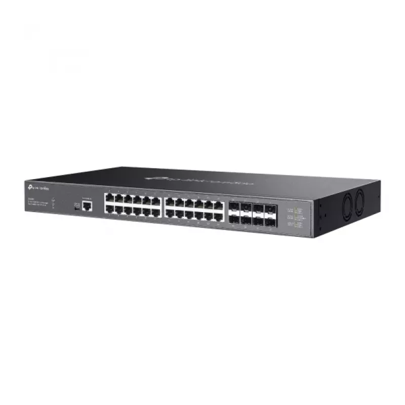 TP-Link Omada 24-portový 10GBASE-T L2+ managed switch s 8 10GE SFP+ slotmi