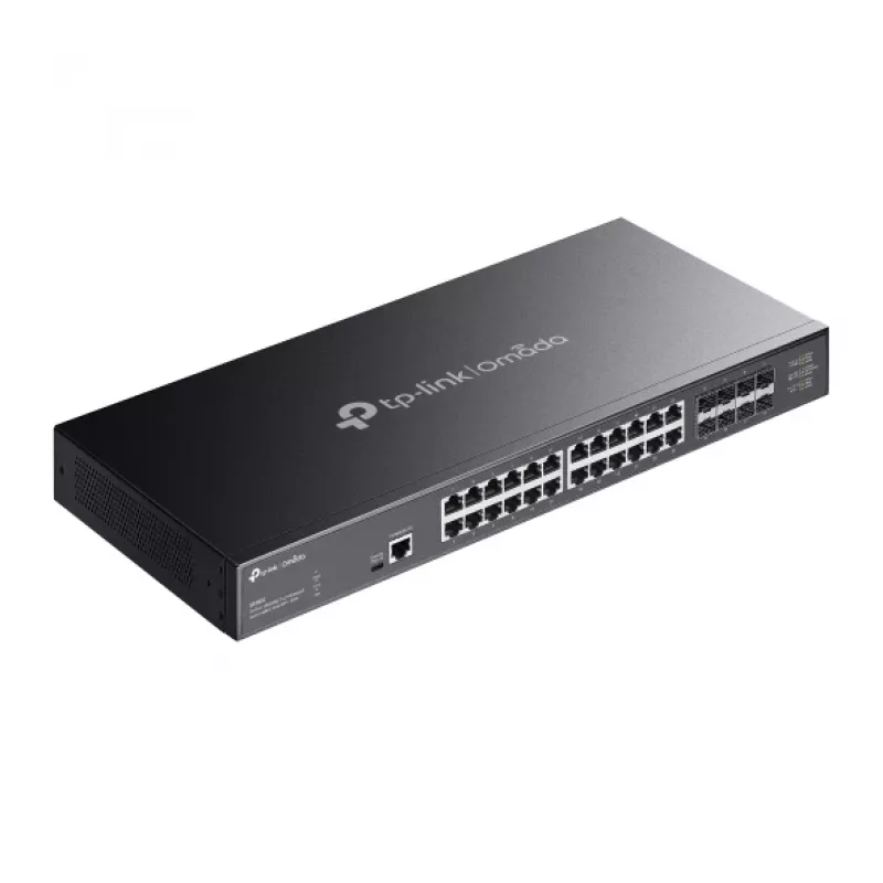 TP-Link Omada 24-portový 10GBASE-T L2+ managed switch s 8 10GE SFP+ slotmi