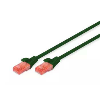 DIGITUS patch kábel - CAT6 - U/UTP - Snagless - Cu - 0,25 m - zelený