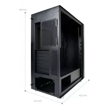 PC skriňa LC-Power LC-8000B-ON Midi Tower čierna
