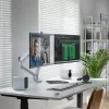 Dotykový monitor ALOGIC Clarity Max Touch 32C4KPDWT, 32 palcov, 3840x2160 4K UHD, 65 W Power Delivery, webkamera 8 MP, USB hub, čierny/strieborný