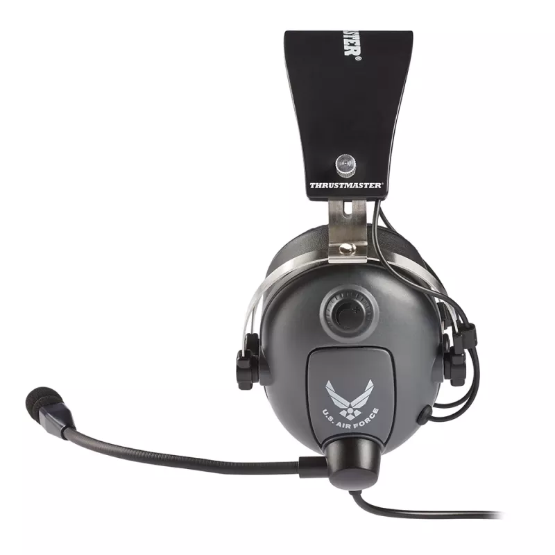 Thrustmaster T.Flight U.S. Air Force slúchadlá káblové s hlavovým mostom letectvo/riadenie letovej prevádzky čierna, sivá