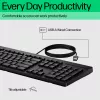 HP 125 káblová klávesnica, plná veľkosť (100%), káblová, USB, čierna