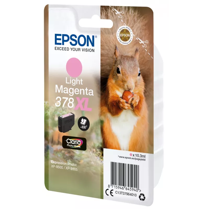 Epson Squirrel samostatné balenie light magenta 378XL Claria Photo HD atrament