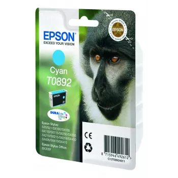 Epson Monkey samostatné balenie cyan T0892 DURABrite Ultra atrament, cyan, 3,5 ml, 1 ks