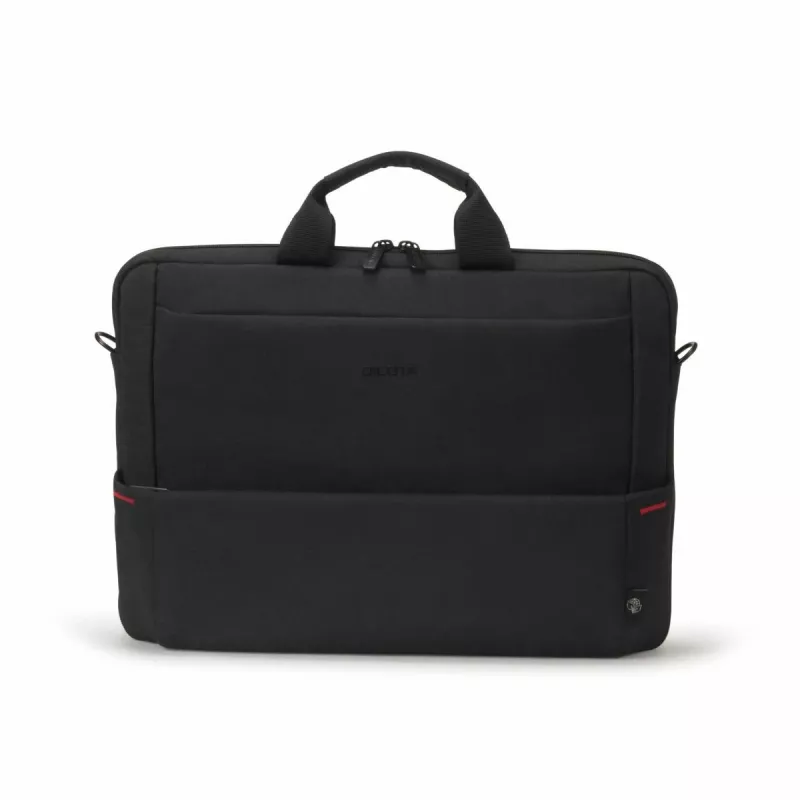 DICOTA Eco tenké puzdro Plus Base – taška na notebook 13-15,6 palcov – čierna / 300d RPET polyester