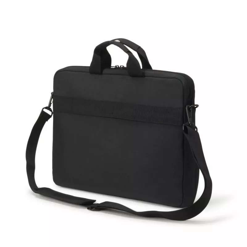 DICOTA Eco tenké puzdro Plus Base – taška na notebook 13-15,6 palcov – čierna / 300d RPET polyester