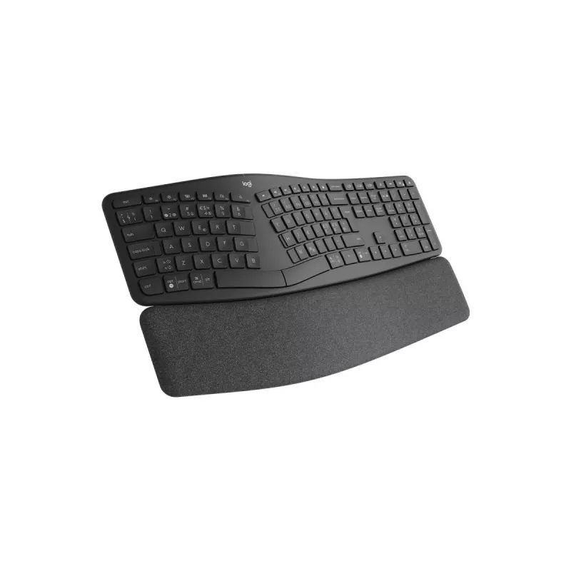 LOGITECH Ergo K860 – bezdrôtová delená klávesnica, grafitová, AZERTY, francúzska