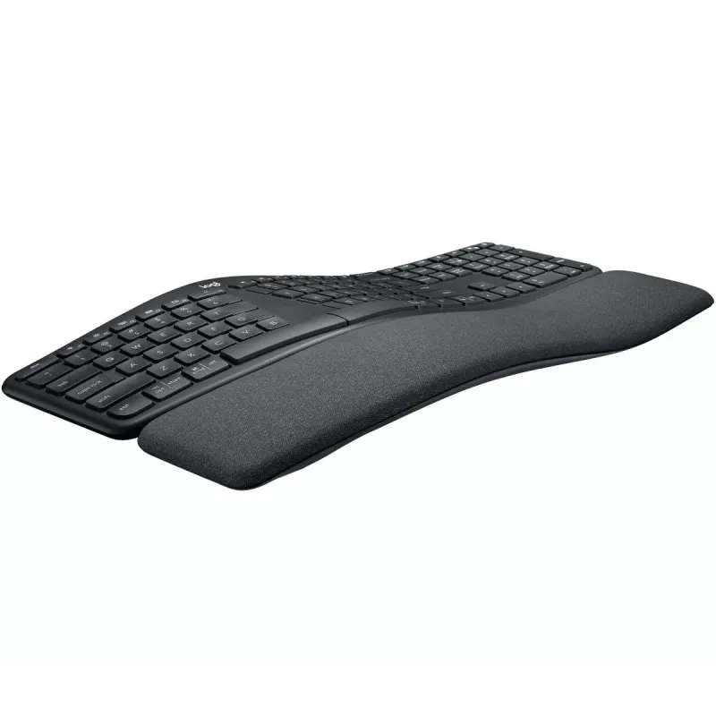 LOGITECH Ergo K860 – bezdrôtová delená klávesnica, grafitová, AZERTY, francúzska