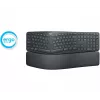 LOGITECH Ergo K860 – bezdrôtová delená klávesnica, grafitová, AZERTY, francúzska