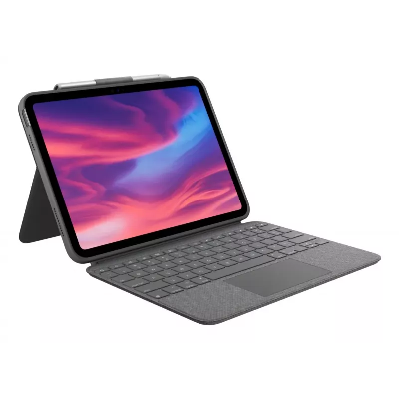 LOGITECH Combo Touch pre iPad (10. generácia) - Oxford sivá - Qwerty UK