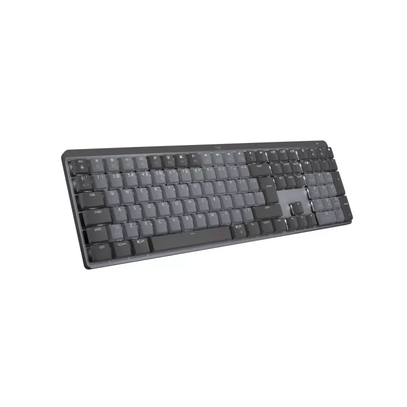LOGITECH MX Mechanical bezdrôtová podsvietená výkonnostná klávesnica – Graphite, US International, QWERTY, taktilná, tichá