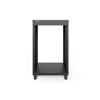 DIGITUS 16U AVS rack 780x507x460 mm závitové otvory kolieska čierny