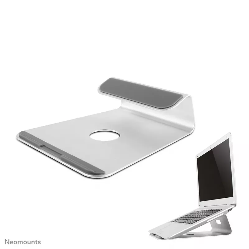 Neomounts NSLS025 stojan na notebook 10-17 inch - univerzálny, stojan na notebook, strieborný, hliník, 25,4 cm (10 inch), 43,2 cm (17 inch), 5 kg