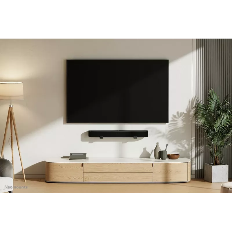 Neomounts AWL29-550BL1 držiak videobar/soundbar na stenu – max. 15 kg – univerzálny
