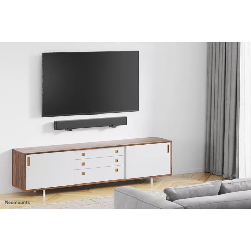Neomounts AWL29-550BL1 držiak videobar/soundbar na stenu – max. 15 kg – univerzálny