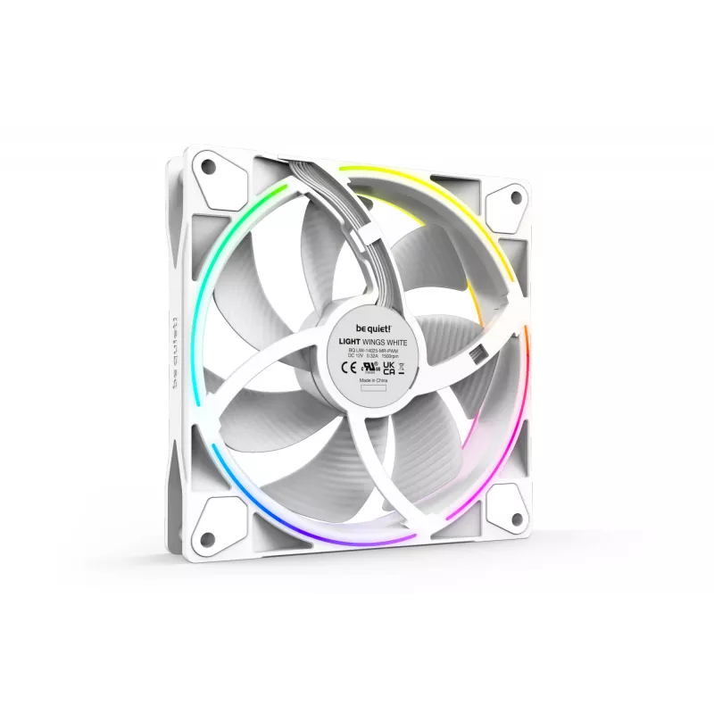 be quiet! Light Wings White | 140mm PWM trojbalenie skriňový ventilátor 14 cm 3 ks
