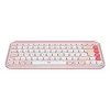 LOGITECH bezdrôtová klávesnica - Pop Icon Keys - Rose & Off White Qwerty Uk