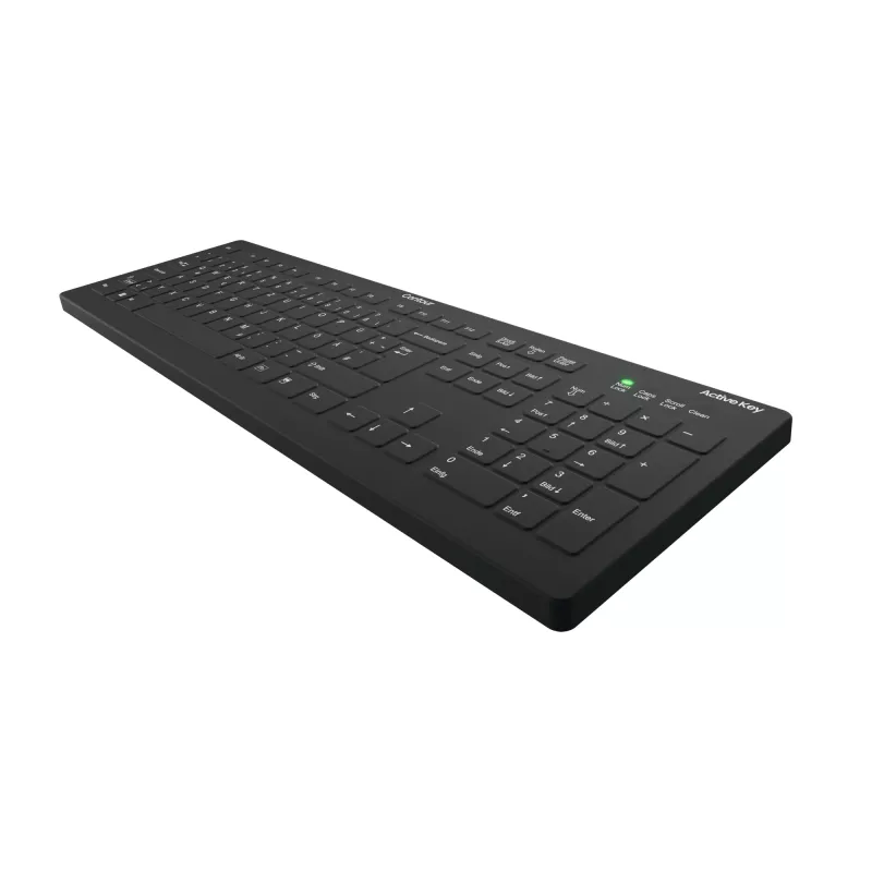 Contour Design Active Key Contour QuickClean Medical klávesnica s odnímateľným krytom plná veľkosť bezdrôtová čierna DE C8112