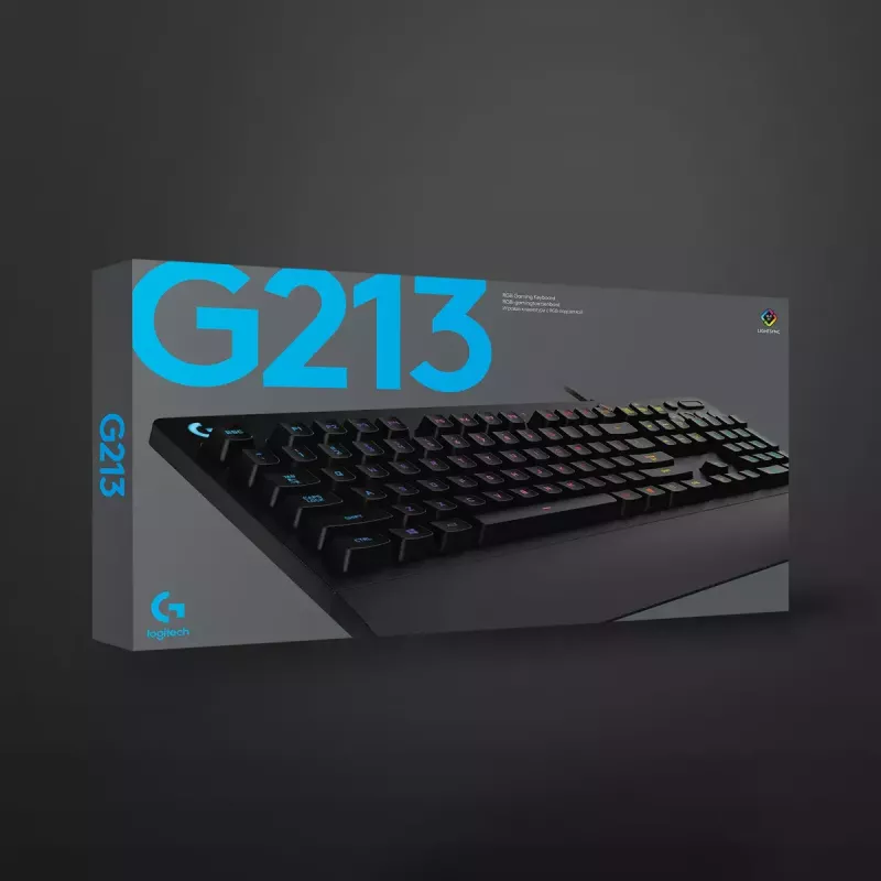 Herná klávesnica Logitech G G213 Prodigy plná veľkosť RGB LED káblová