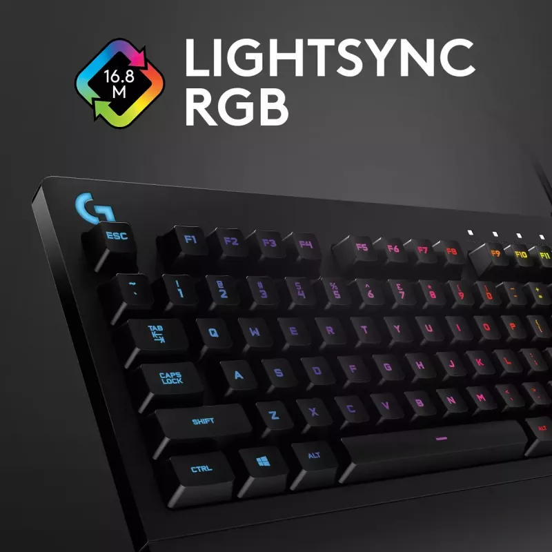 Herná klávesnica Logitech G G213 Prodigy plná veľkosť RGB LED káblová