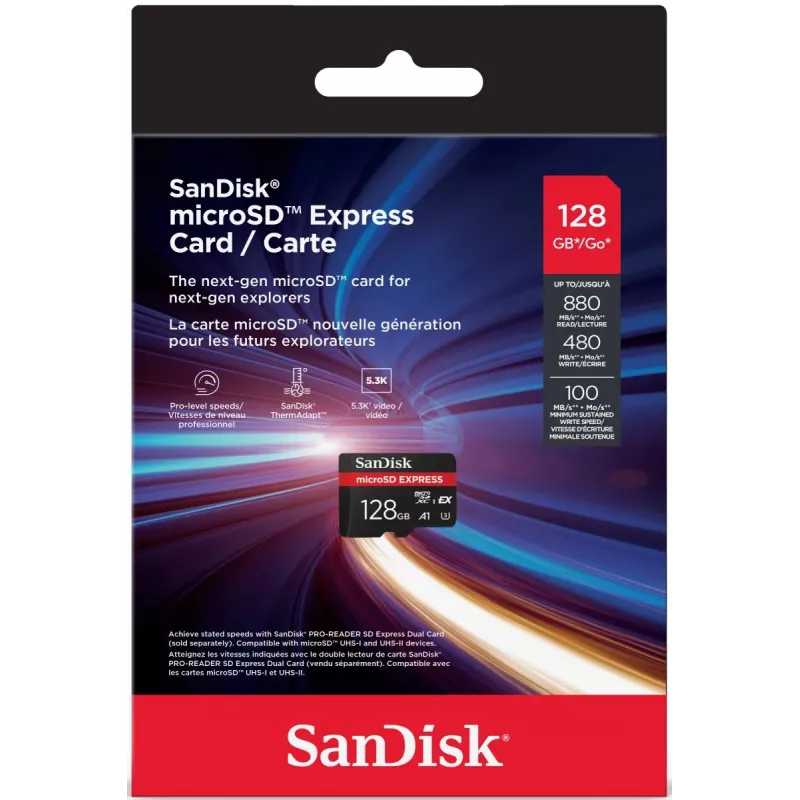 MicroSD karta SanDisk 128 GB UHS-I Express SDSQXFN-128G-GN4NN