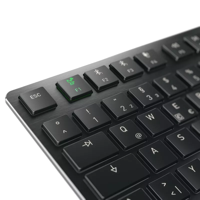 CHERRY KW X ULP 2.0 MINI klávesnica Home/Office USB + RF Wireless + Bluetooth QWERTZ nemčina čierna