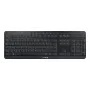 CHERRY Stream Ultimate klávesnica Home/Office USB + RF Wireless + Bluetooth QWERTZ nemčina čierna