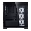 XPG Invader X BTF PC skriňa Midi Tower, ATX/Micro-ATX/Mini-ITX, tvrdené sklo, 5 ARGB ventilátorov 120 mm, USB-C, bez zdroja, čierna