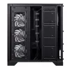 XPG Invader X BTF PC skriňa Midi Tower, ATX/Micro-ATX/Mini-ITX, tvrdené sklo, 5 ARGB ventilátorov 120 mm, USB-C, bez zdroja, čierna