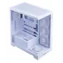 XPG Invader X BTF PC skriňa Midi Tower, ATX/Micro-ATX/Mini-ITX, priehľadný bočný panel, 5 ARGB ventilátorov 120 mm, USB-C, bez zdroja, biela