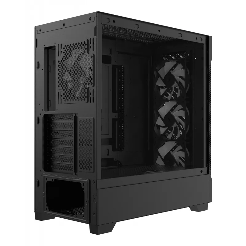 XPG STARKER AIR BTF Mid-Tower čierna, Midi Tower, PC, čierna, ATX, EATX, micro ATX, Mini-ITX, SPCC, temperované sklo, Gaming