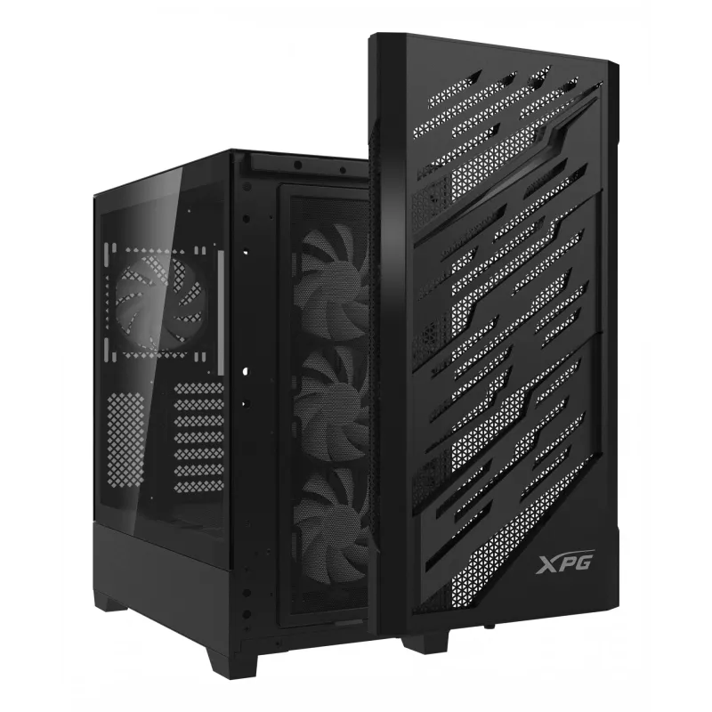 XPG STARKER AIR BTF Mid-Tower čierna, Midi Tower, PC, čierna, ATX, EATX, micro ATX, Mini-ITX, SPCC, temperované sklo, Gaming