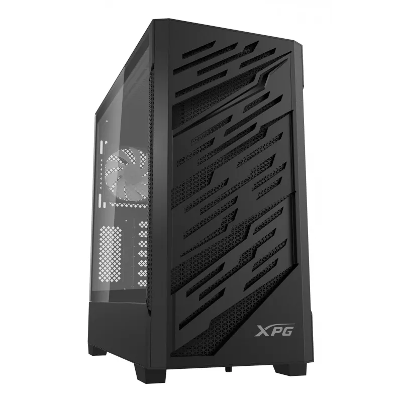 XPG STARKER AIR BTF Mid-Tower čierna, Midi Tower, PC, čierna, ATX, EATX, micro ATX, Mini-ITX, SPCC, temperované sklo, Gaming