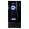 XPG Invader X Mini PC skriňa Midi Tower, ATX/Micro-ATX/Mini-ITX, tvrdené sklo, 5 ARGB ventilátorov 120 mm, USB-C, bez zdroja, čierna