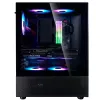 XPG Invader X Mini PC skriňa Midi Tower, ATX/Micro-ATX/Mini-ITX, tvrdené sklo, 5 ARGB ventilátorov 120 mm, USB-C, bez zdroja, čierna