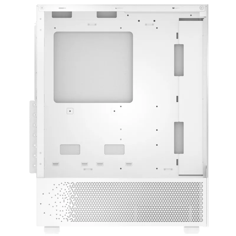 XPG Invader X Mini PC skriňa Midi Tower, ATX/Micro-ATX/Mini-ITX, sklenené panely, 5 ARGB ventilátorov 120 mm, USB-C, bez zdroja, biela