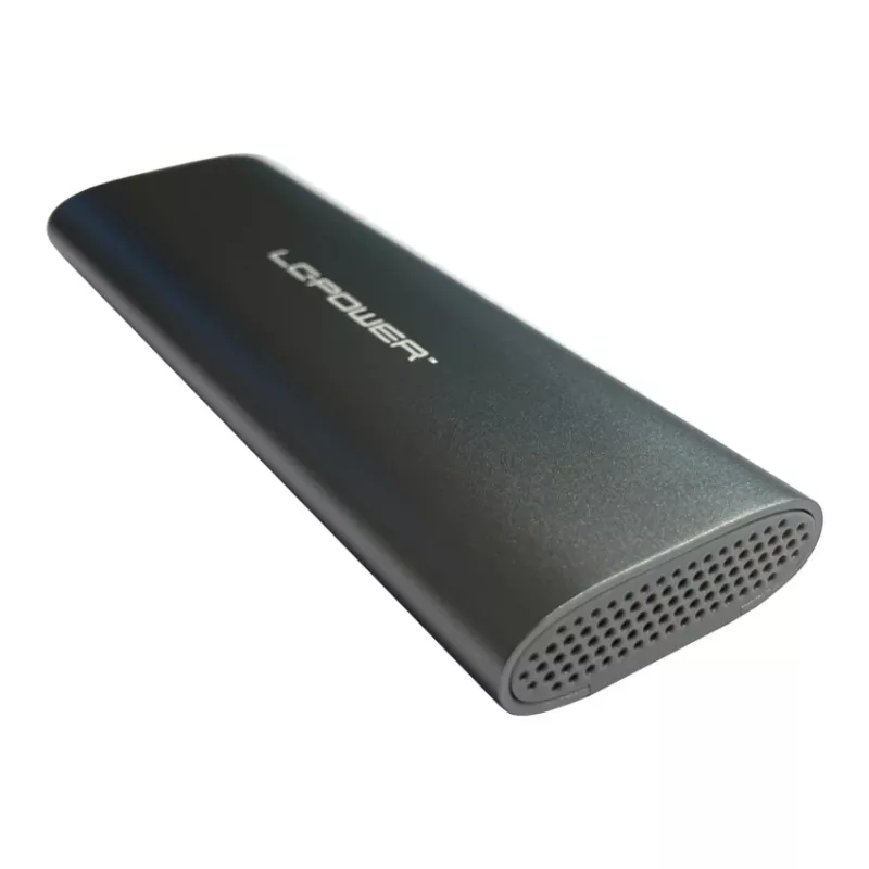 LC-POWER puzdro na M.2 SSD (NVMe & SATA), USB 3.2 Gen.2x1, čierne – LC-M2-C-MULTI-2