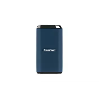 TRANSCEND SSD - Esd410c prenosný disk - 1TB - USB Type-C / A - tmavomodrá