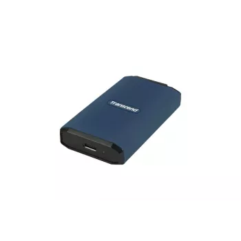 TRANSCEND SSD - Esd410c prenosný disk - 1TB - USB Type-C / A - tmavomodrá